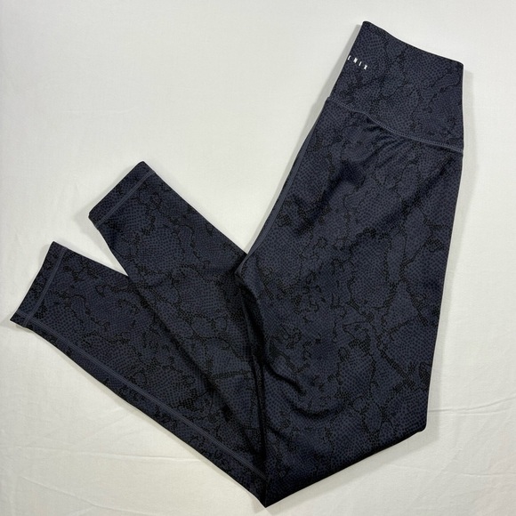 Anthropologie AllFenix Python Print 7/8 Legging Blue Charcoal | Size Medium - Picture 5 of 10